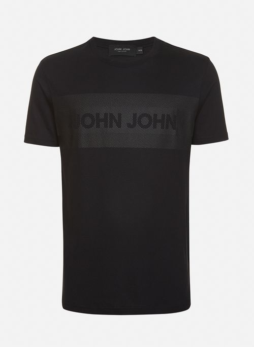 Camiseta Regular Fit Clean Lines Black John John Masculina