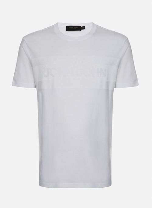 Camiseta Regular Fit Clean Lines White John John Masculina