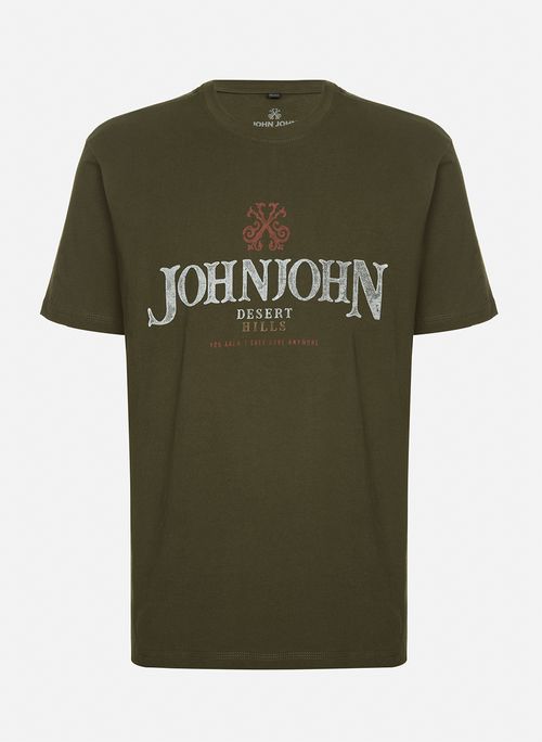 Camiseta Regular Fit Desert Hills Verde John John Masculina