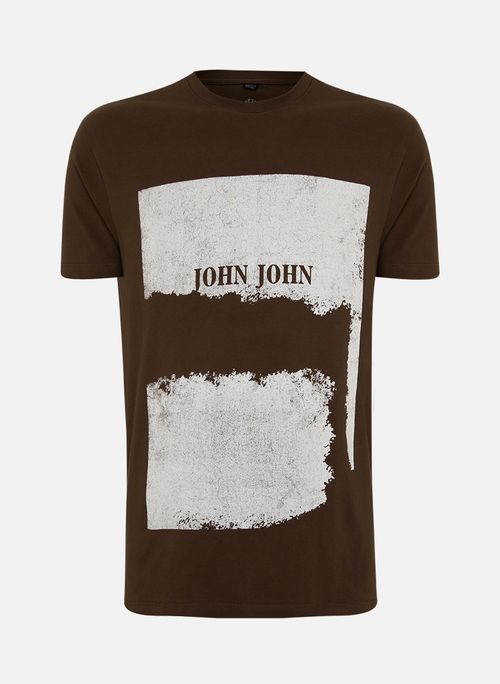 Camiseta Slim Fit Vintage Post Café John John Masculina