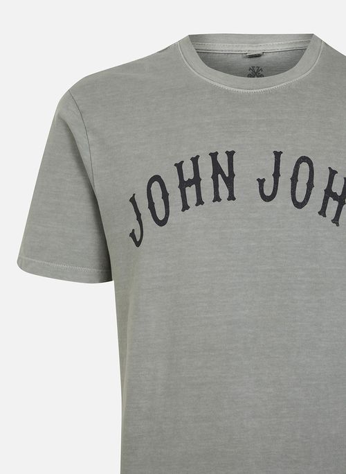 Camiseta Regular Fit Old Verde Claro John John Masculina