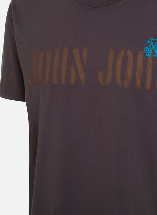 Camiseta Regular Fit Old Militar Marrom John John Masculina