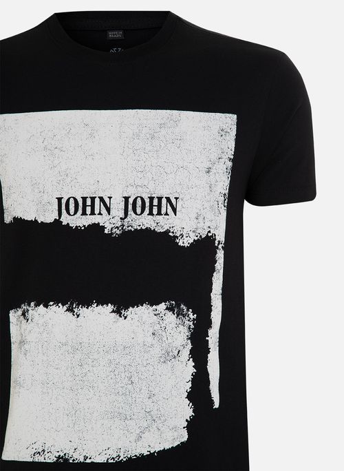 Camiseta Slim Fit Vintage Post John John Masculina