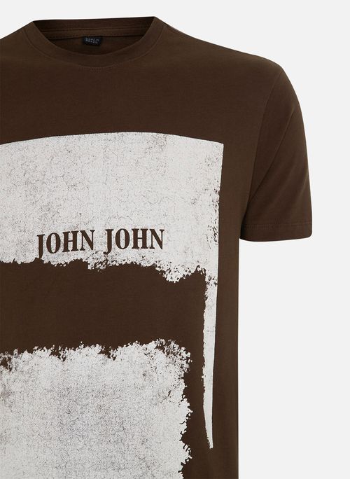Camiseta Slim Fit Vintage Post Café John John Masculina