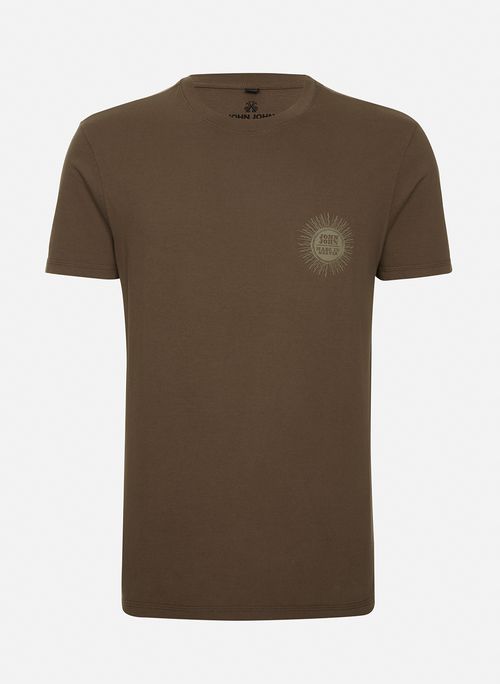 Camiseta Slim Fit Folk Sun Café John John Masculina