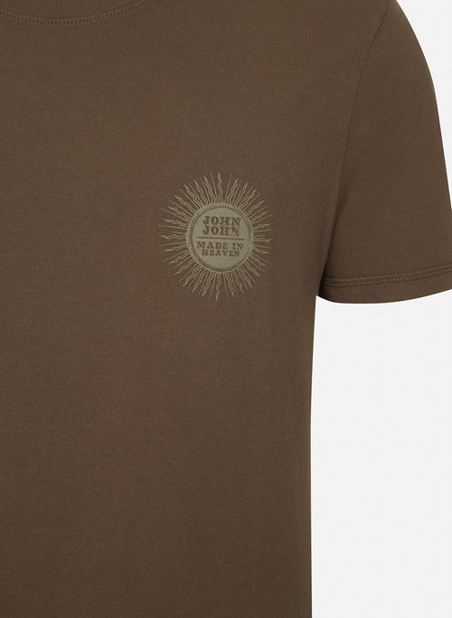 Camiseta Slim Fit Folk Sun Café John John Masculina