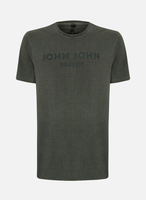 Camiseta Regular Fit John Form Verde John John Masculina