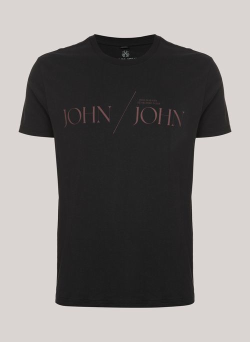 Camiseta Slim Fit Classic Black John John Masculina