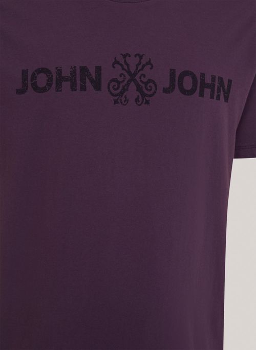 Camiseta Regular Fit Basic Roxo John John Masculina