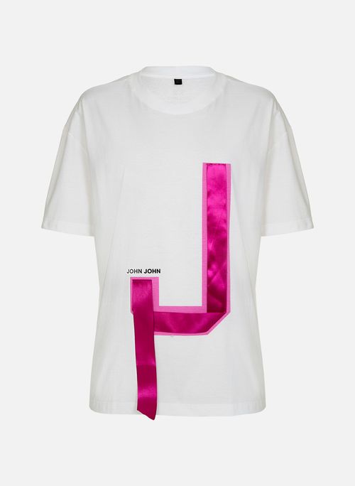 Camiseta Ampla Stin Pink John John Feminina