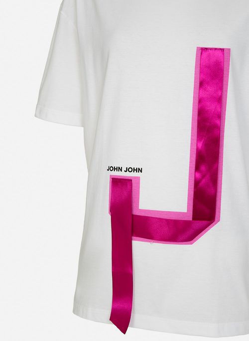 Camiseta Ampla Stin Pink John John Feminina