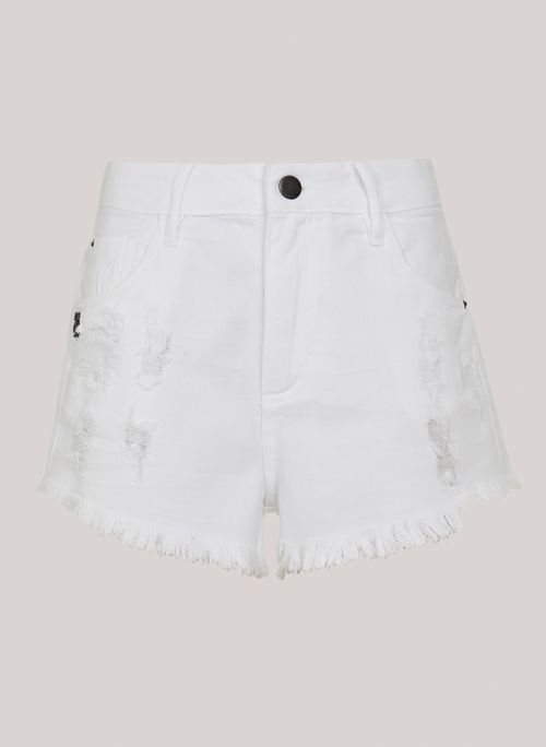 Shorts Boy Alto Cairo White John John Feminino