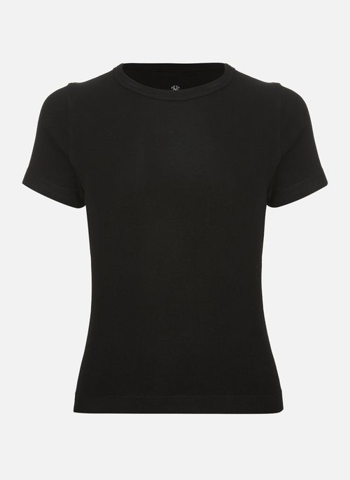 Blusa Baby Look Irina Black John John Feminina