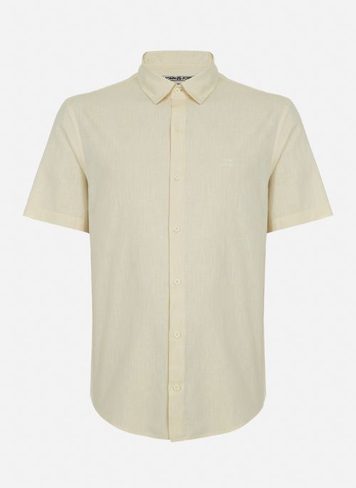 Camisa Regular Fit Marc Linen Yellow John John Masculina