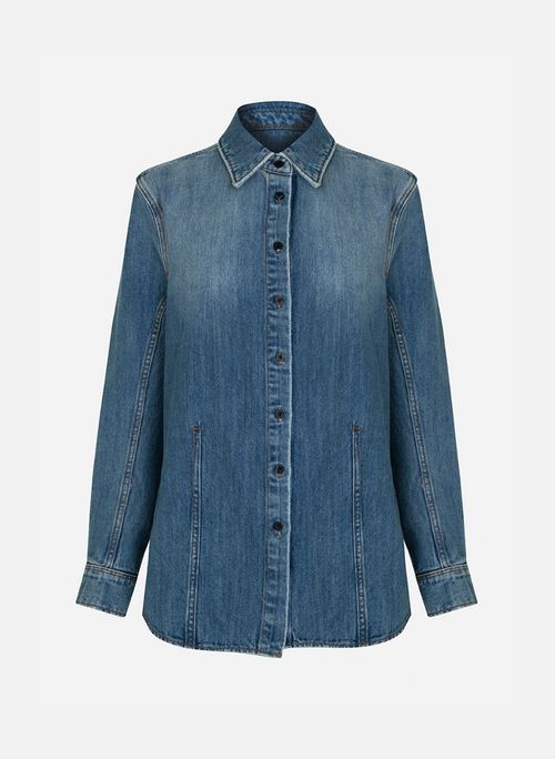 Camisa Jeans Ampla Jamaica John John Feminina