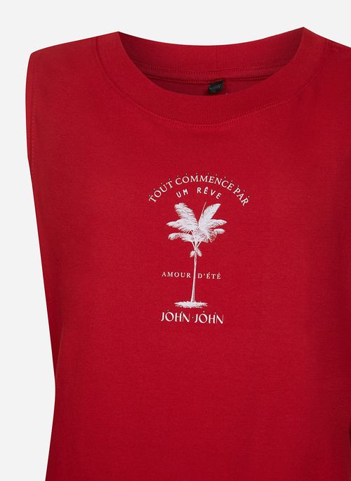 Regata Ampla Palm Tree John Joh Feminina
