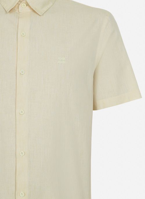Camisa Regular Fit Marc Linen Yellow John John Masculina