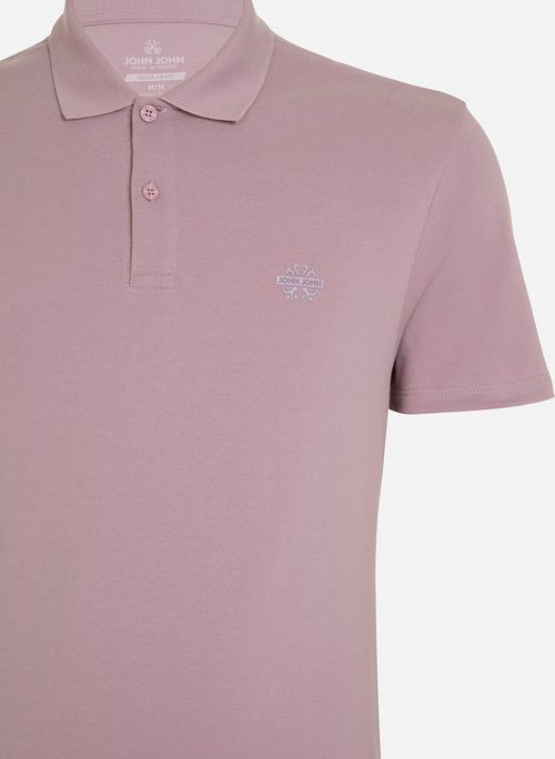 Polo Regular Fit Light Transfer Rosa John John Masculina
