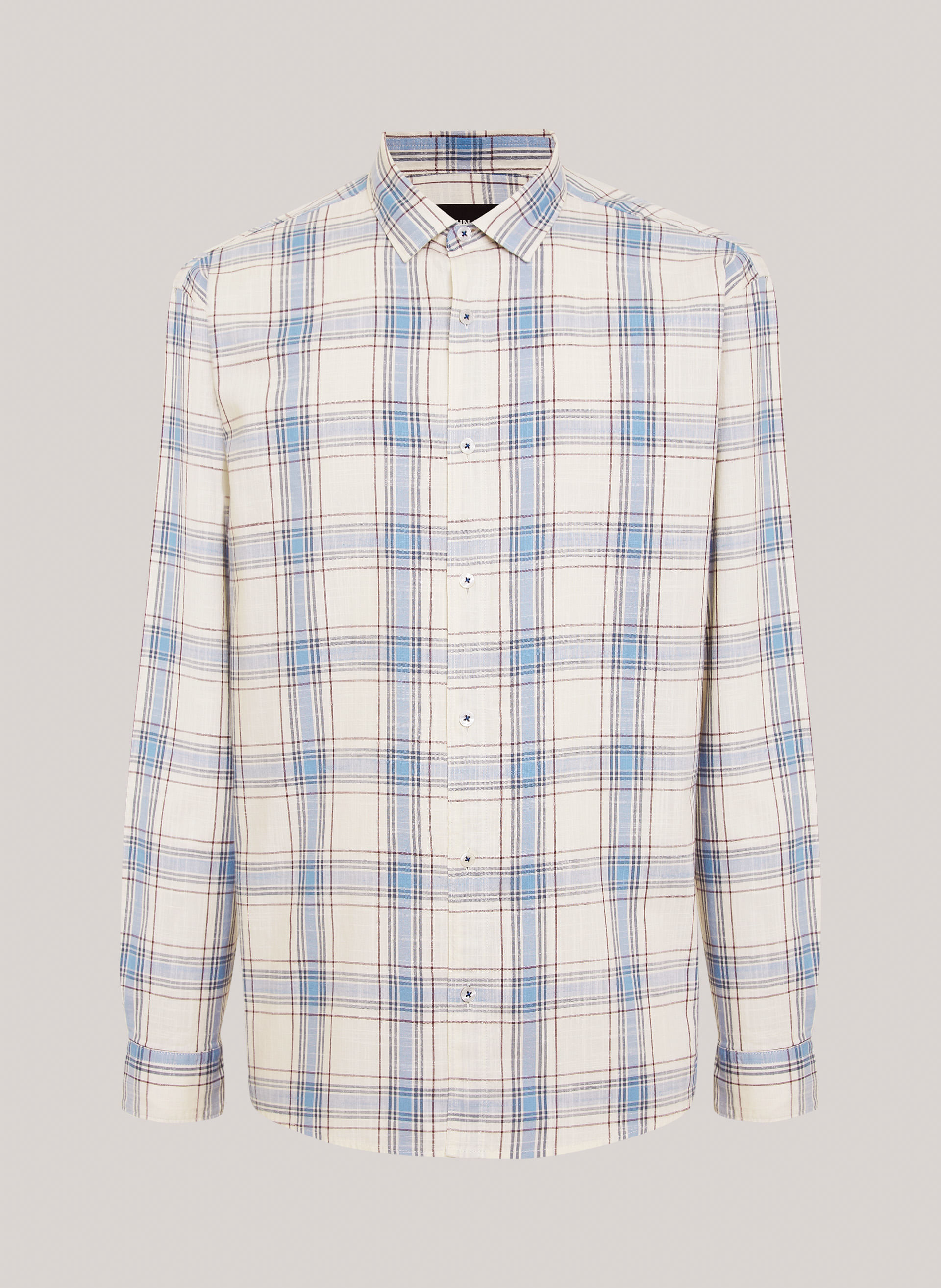 Camisa Relaxed Fit Preppy Plaid John John Masculina