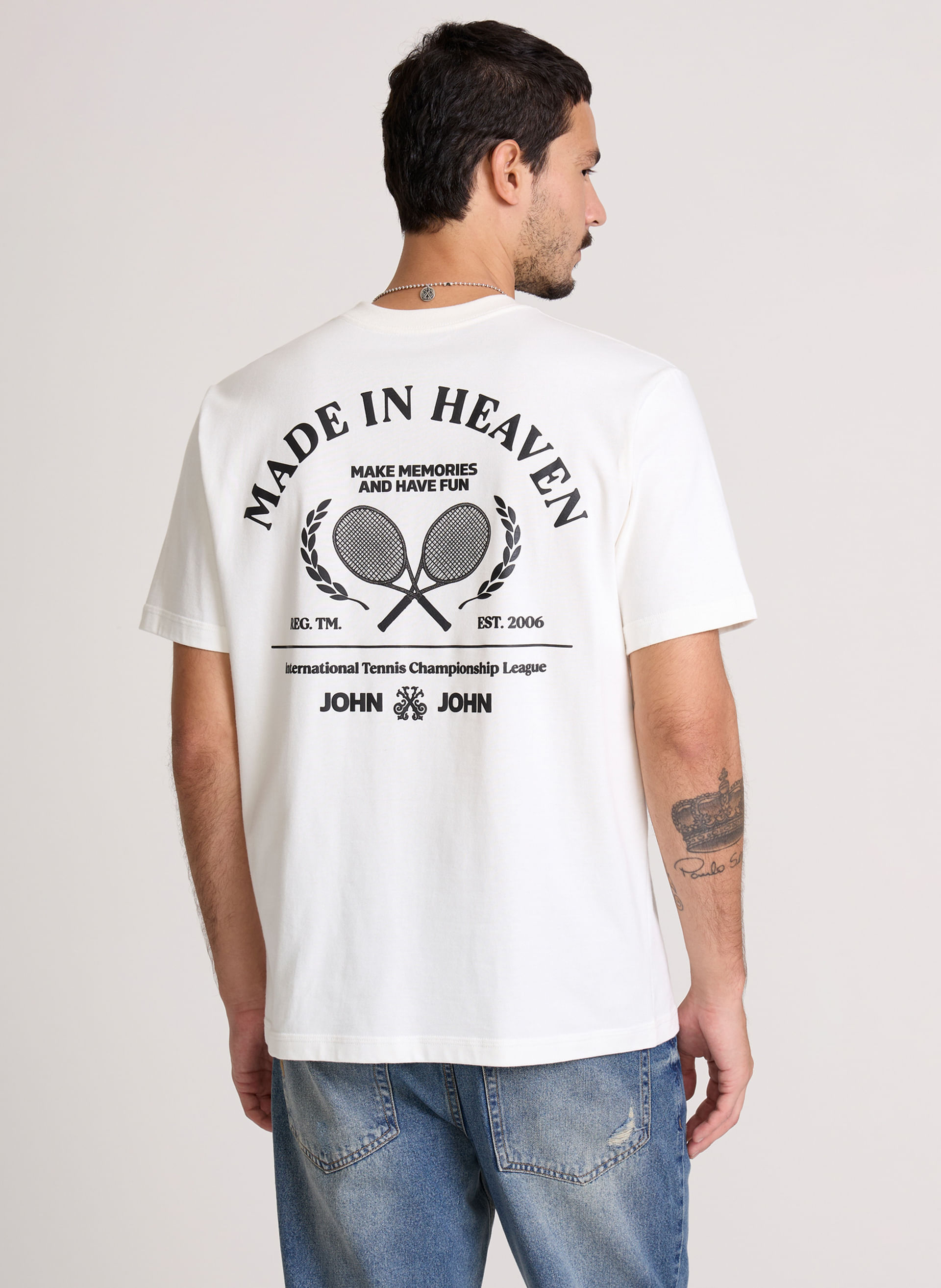 Camiseta Relaxed Fit Championship John John Masculina - John John