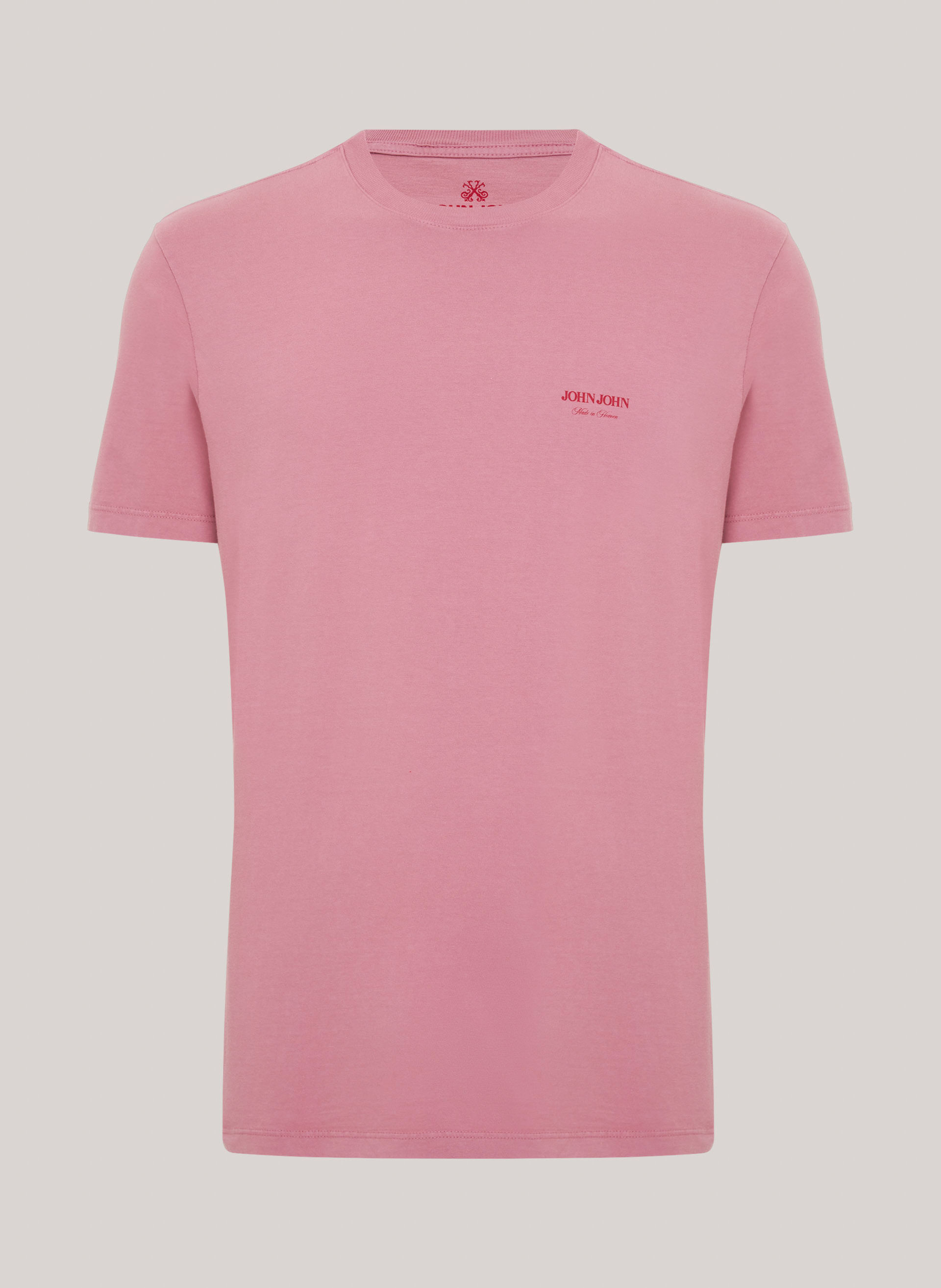 Camiseta Regular Fit Legacy Rosa John John Masculina