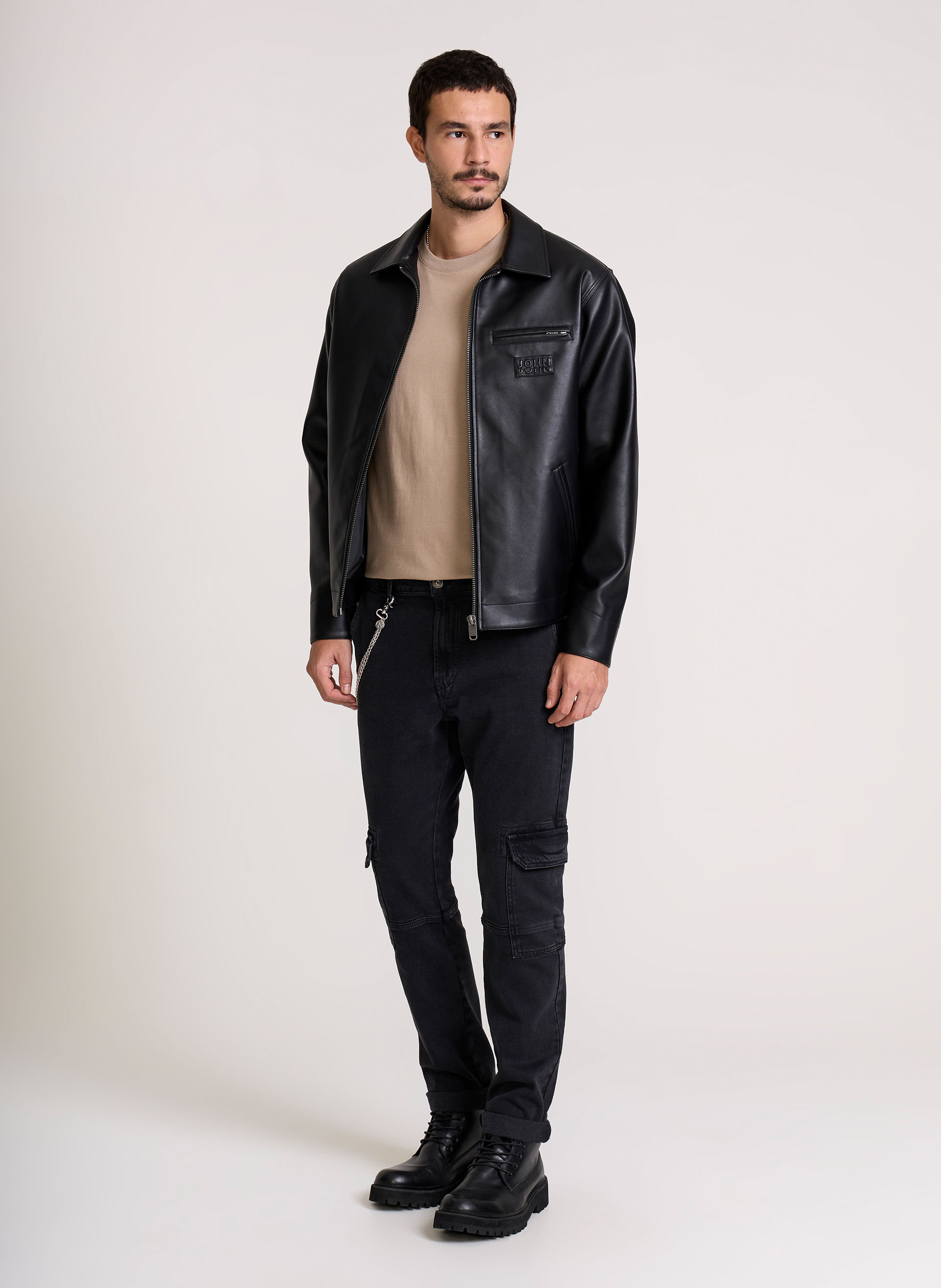 Calça Jeans Slim Cargo Rotterdam John John Masculina