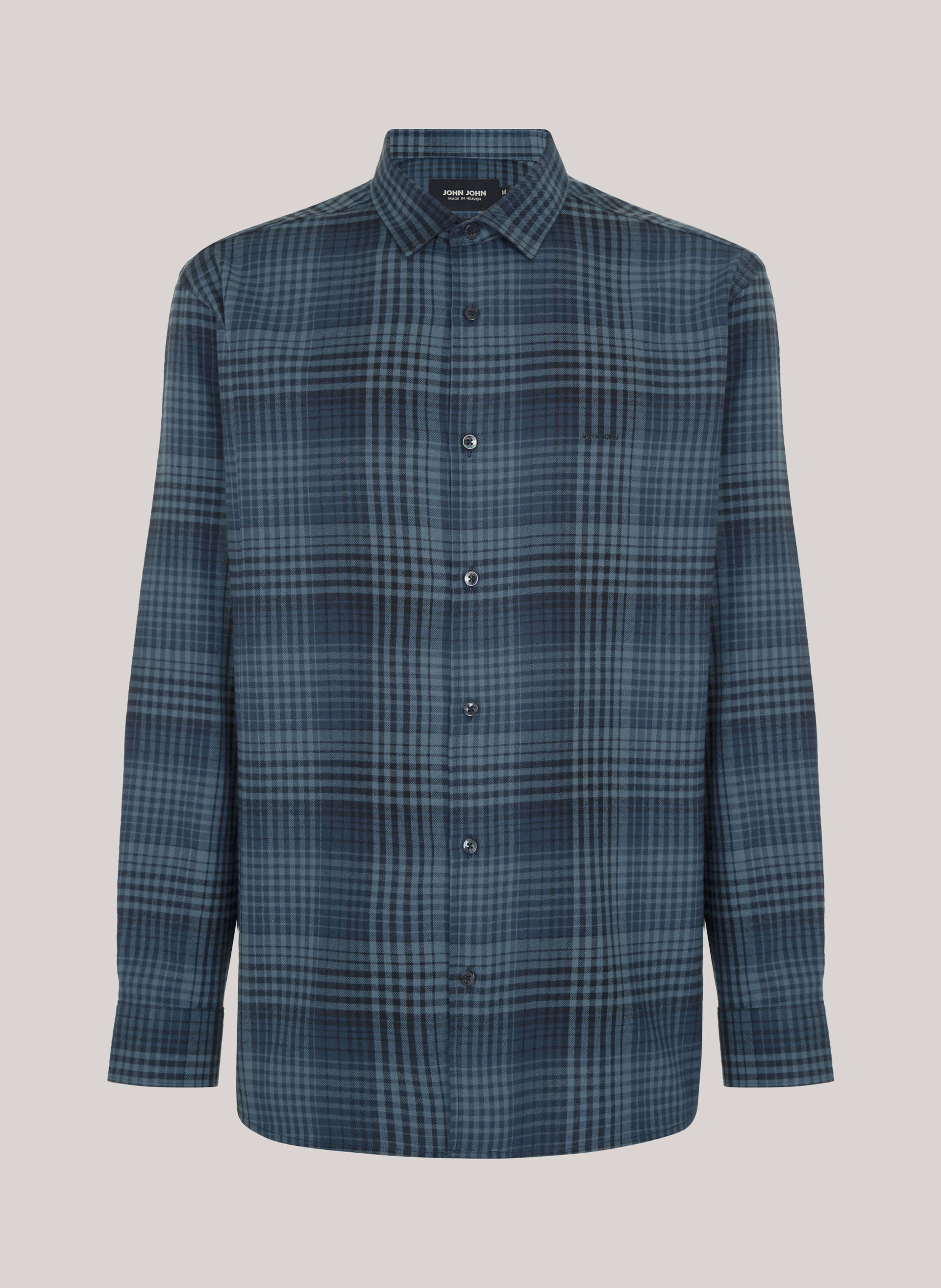 Camisa Relaxed Fit Chris Blue John John Masculina
