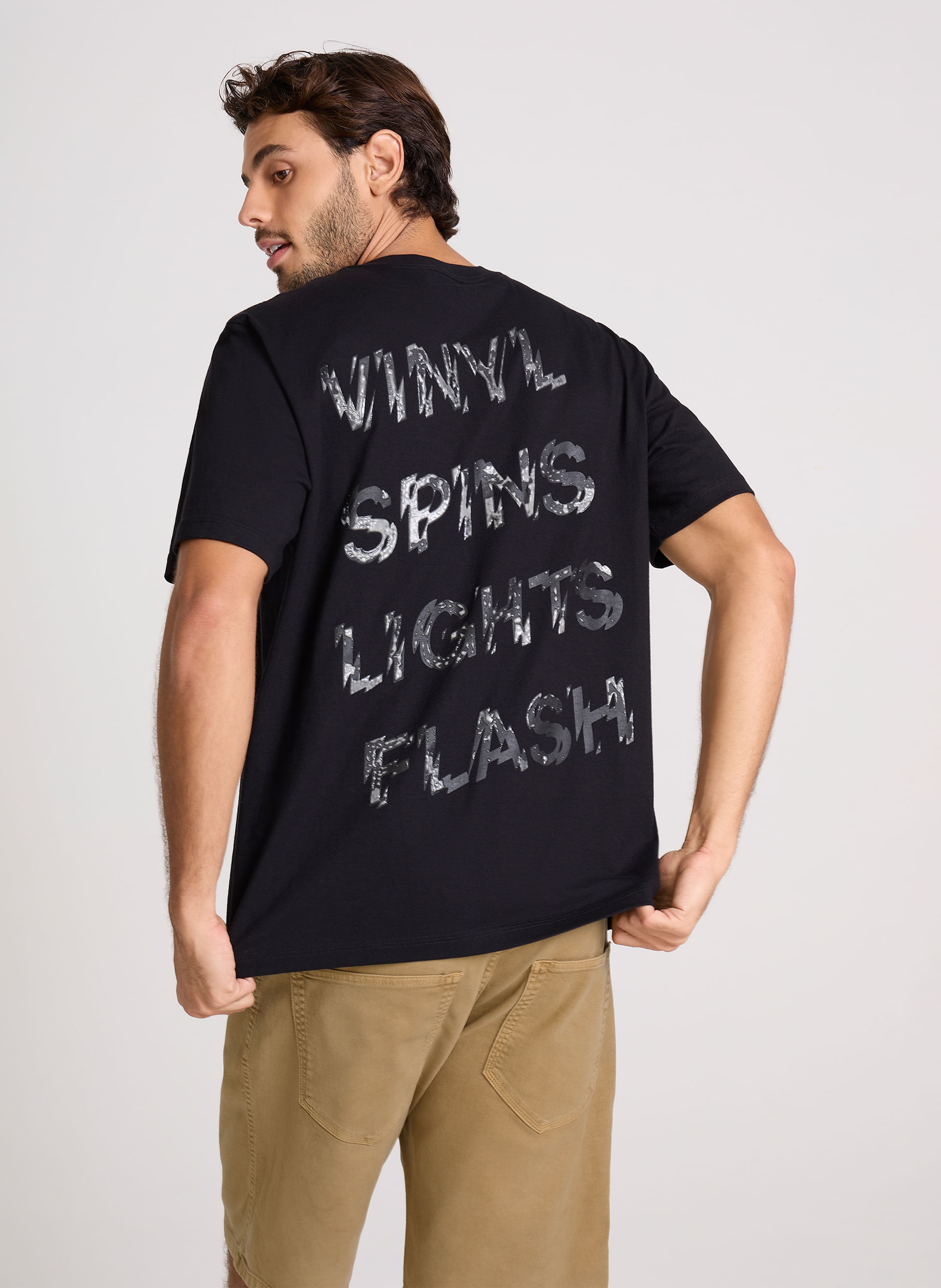 Camiseta Relaxed Fit Vinyl John John Masculina