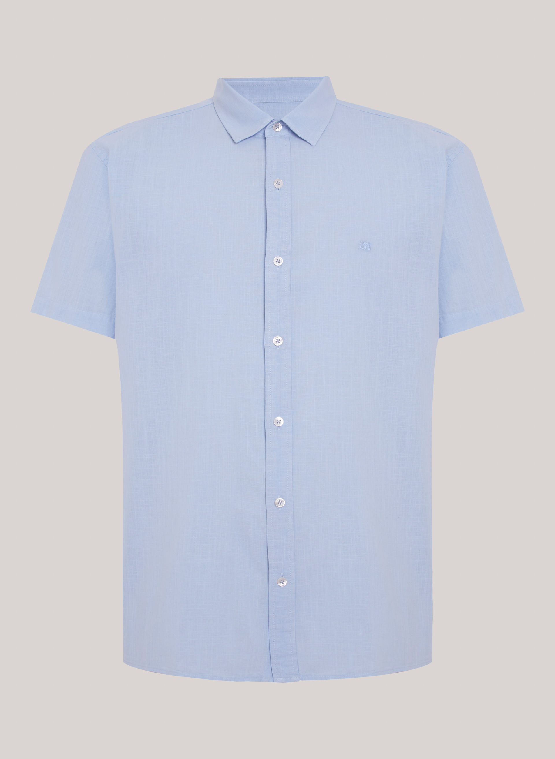 Camisa Relaxed Fit Cotton Blue John John Masculina