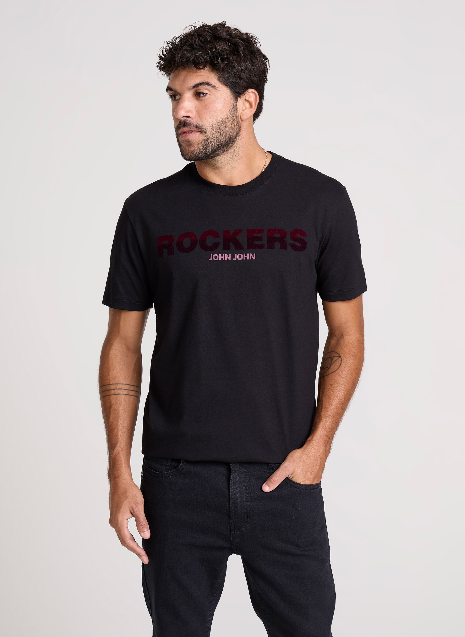 Camiseta Regular Fit Rockers John John Masculina