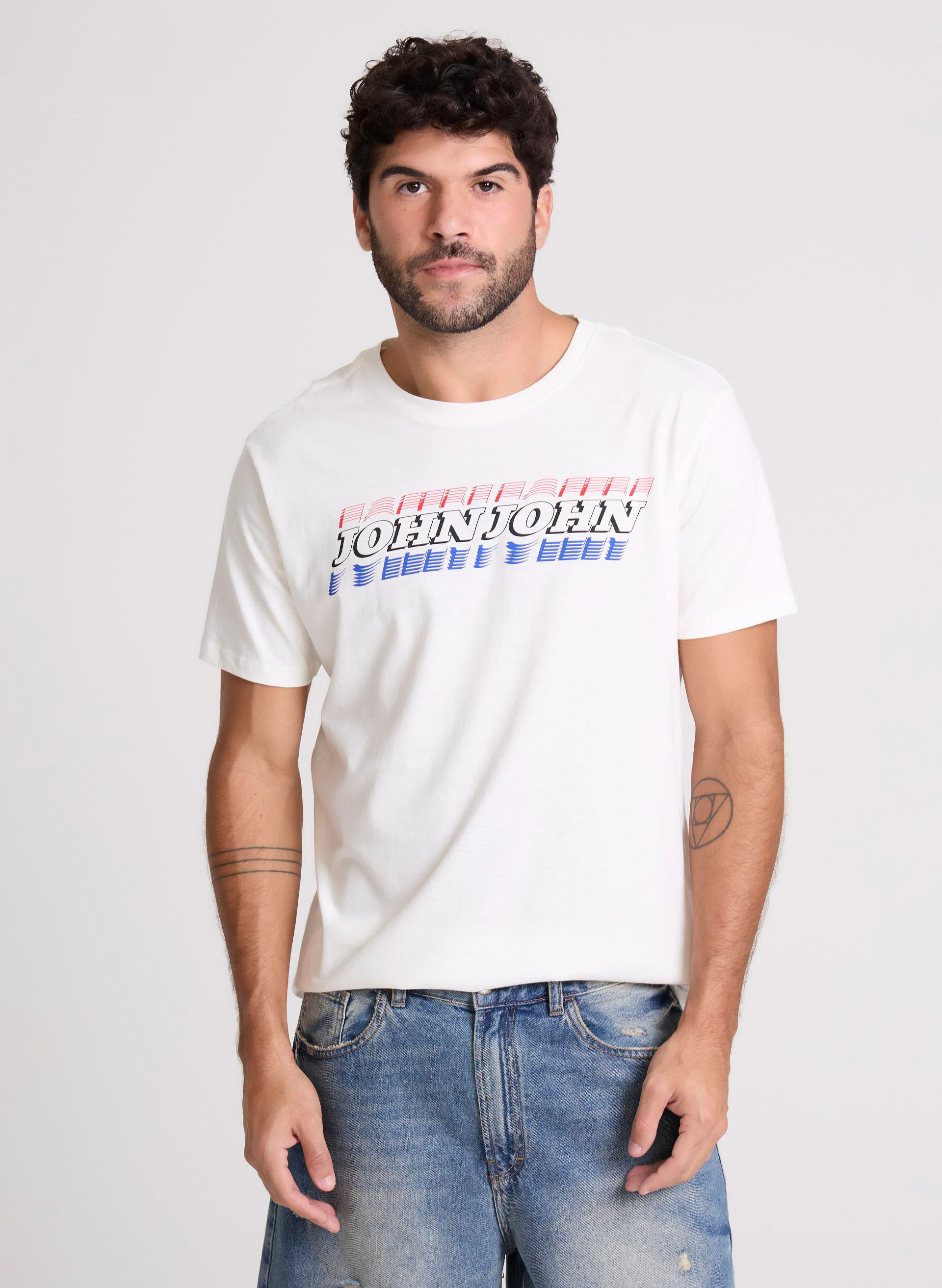 Camiseta Regular Fit Race Off John John Masculina