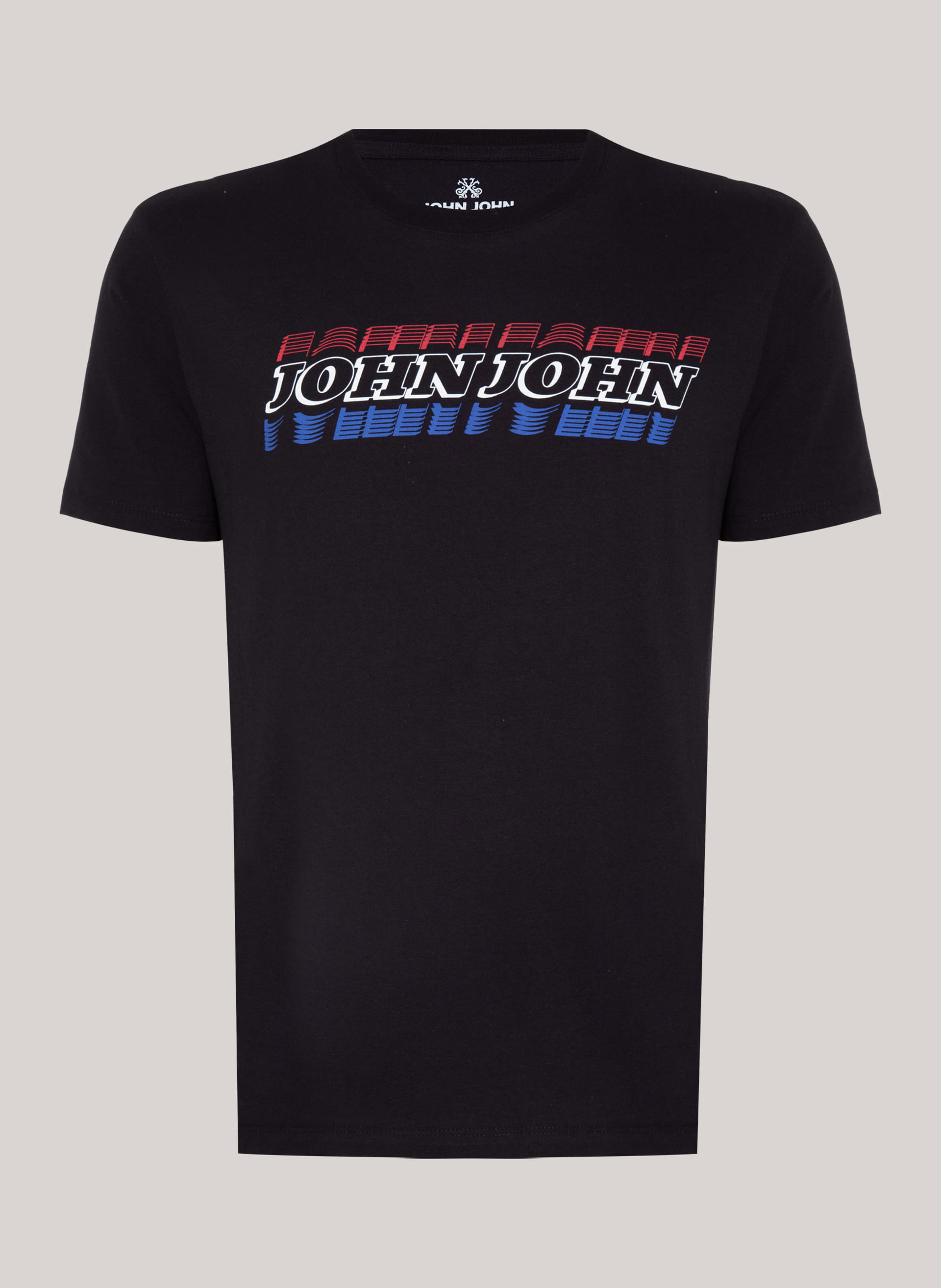 Camiseta Regular Fit Race Preto John John Masculina