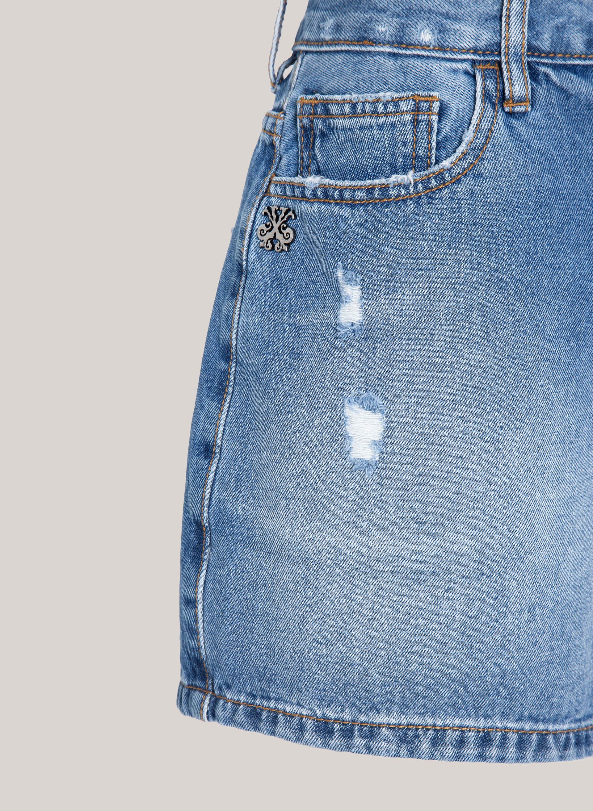 Shorts Jeans Evasê Costa Rica John John Feminino - John John