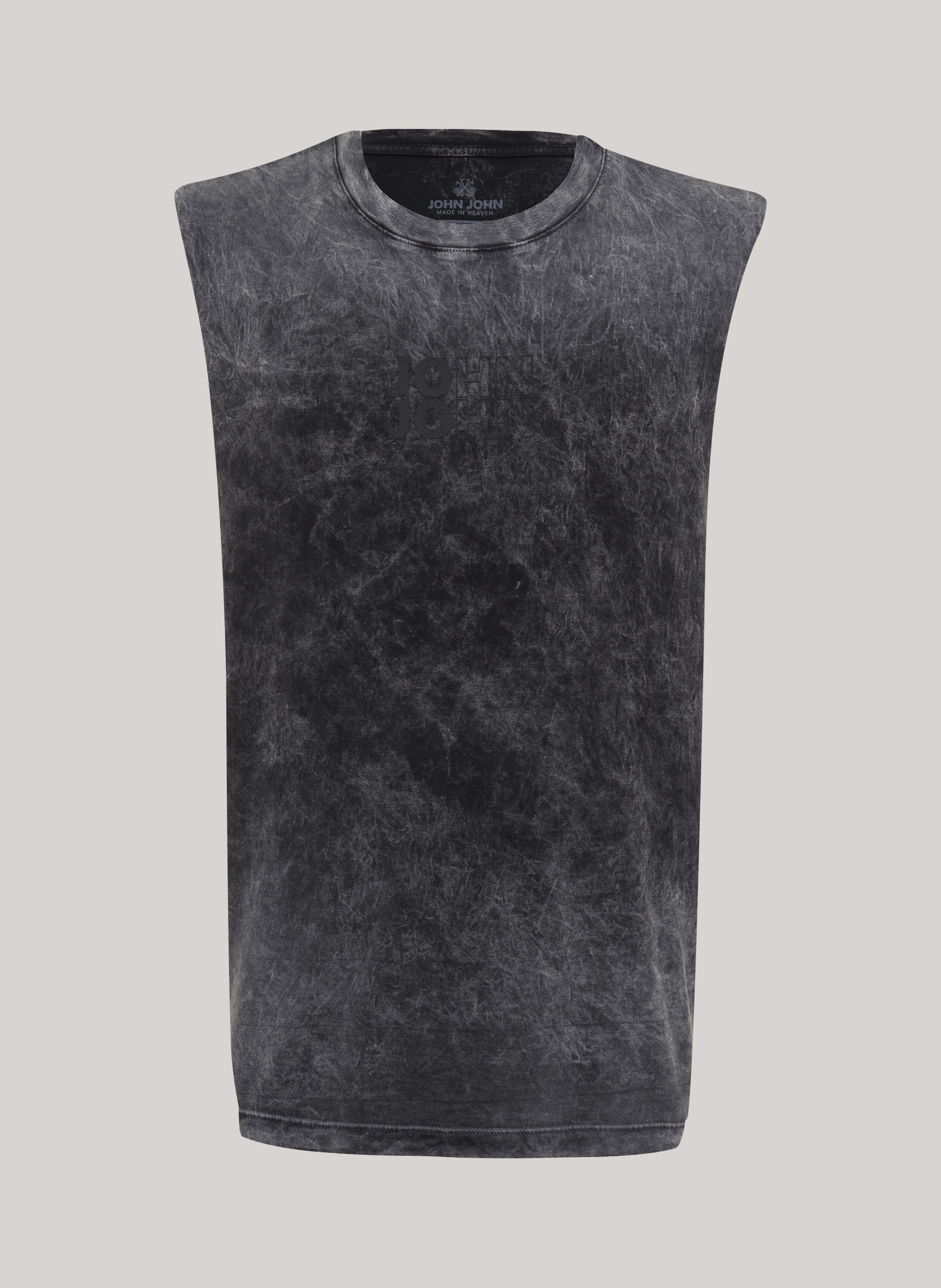 Regata Relaxed Fit Livin Preto John John Masculina