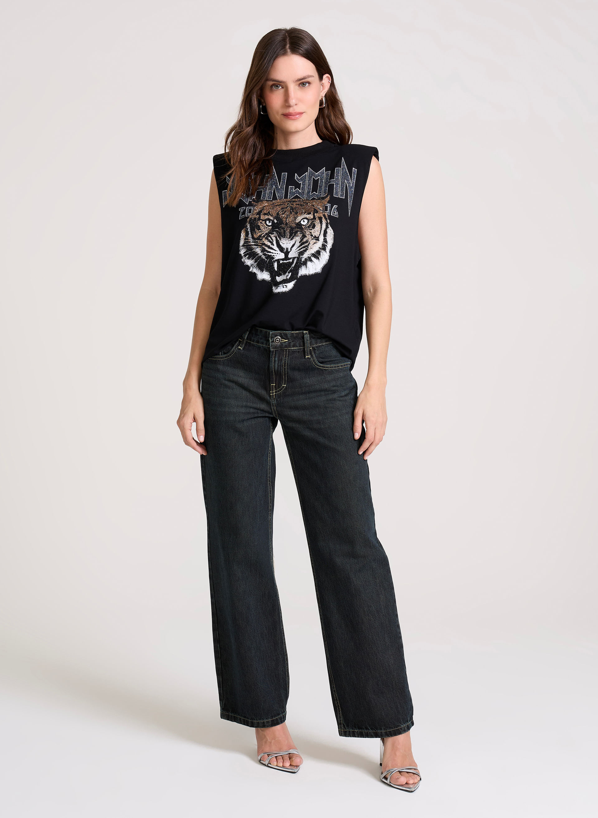 Calça Jeans Low Rise Scranton John John Feminina