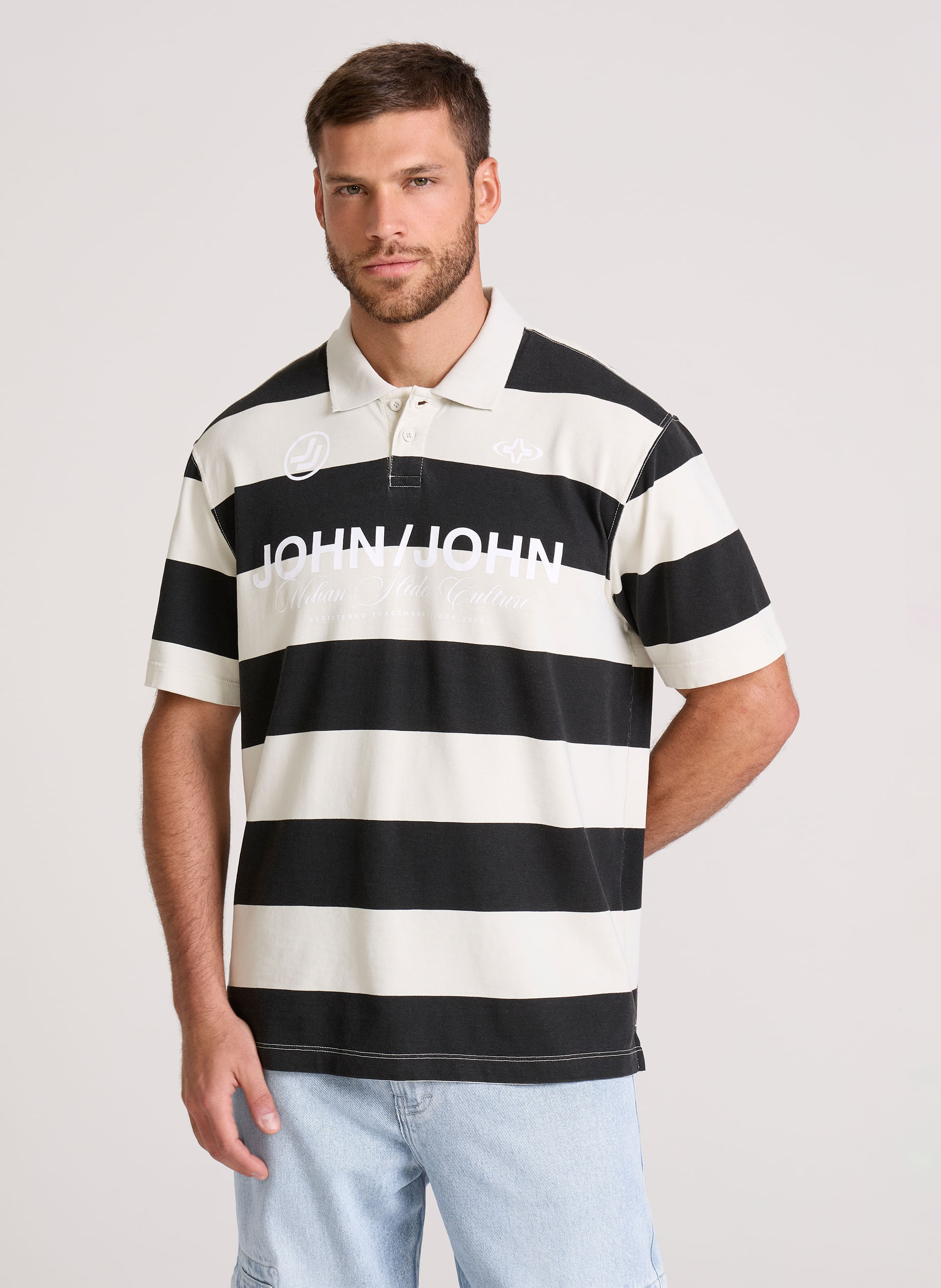 Polo Relaxed Fit Urban Slide John John Masculina