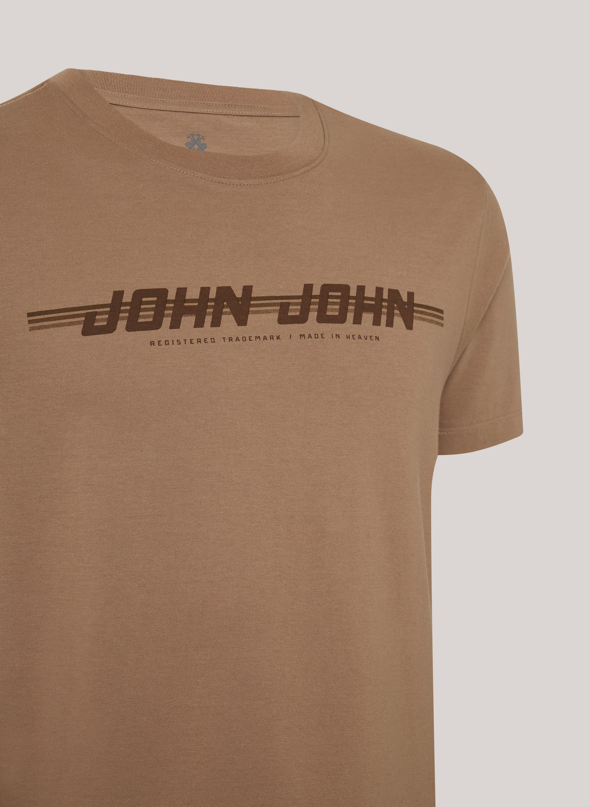 Camiseta Slim Fit Route Mostarda John John Masculina
