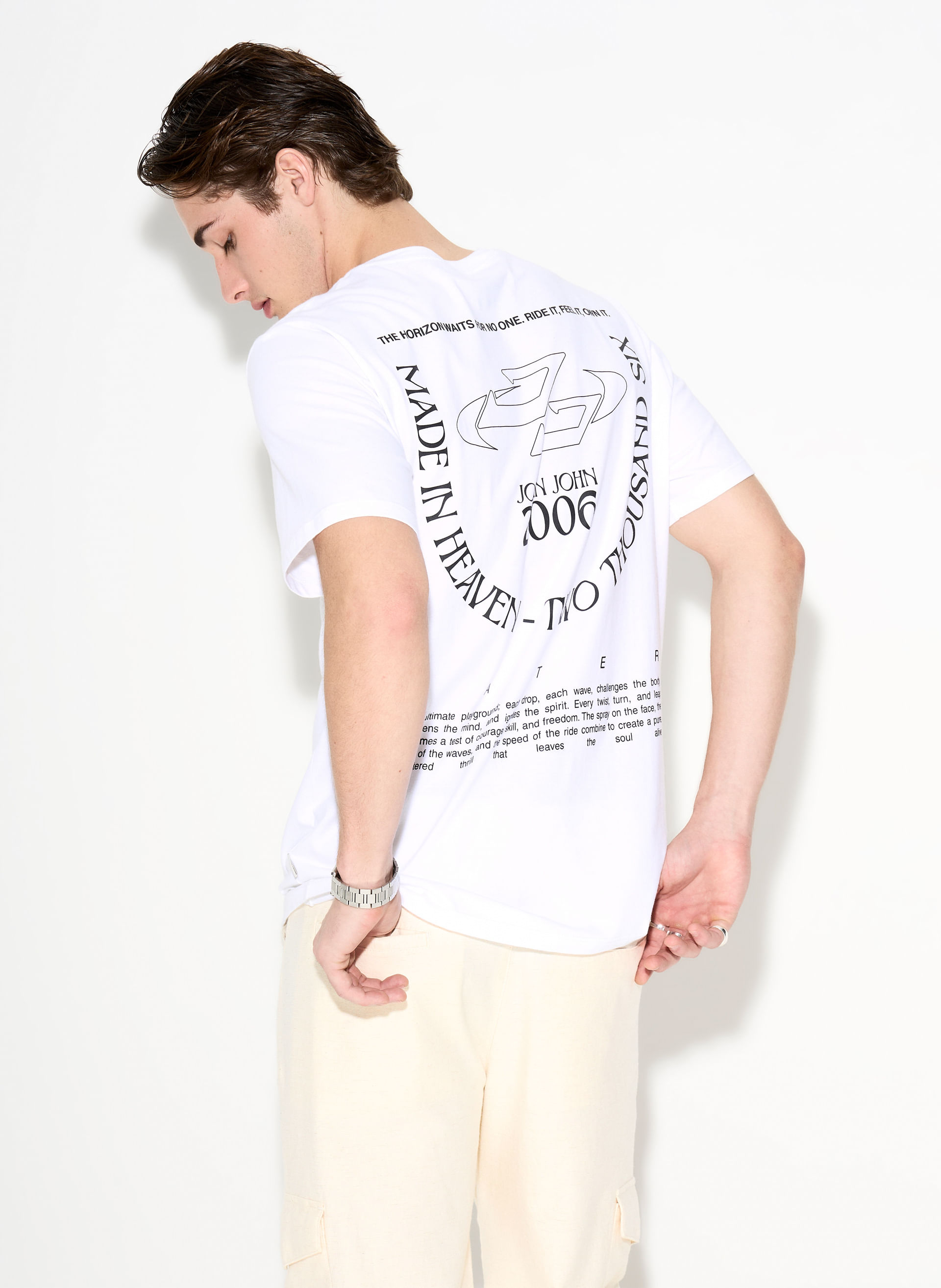 Camiseta Relaxed Fit Ride It John John Masculina