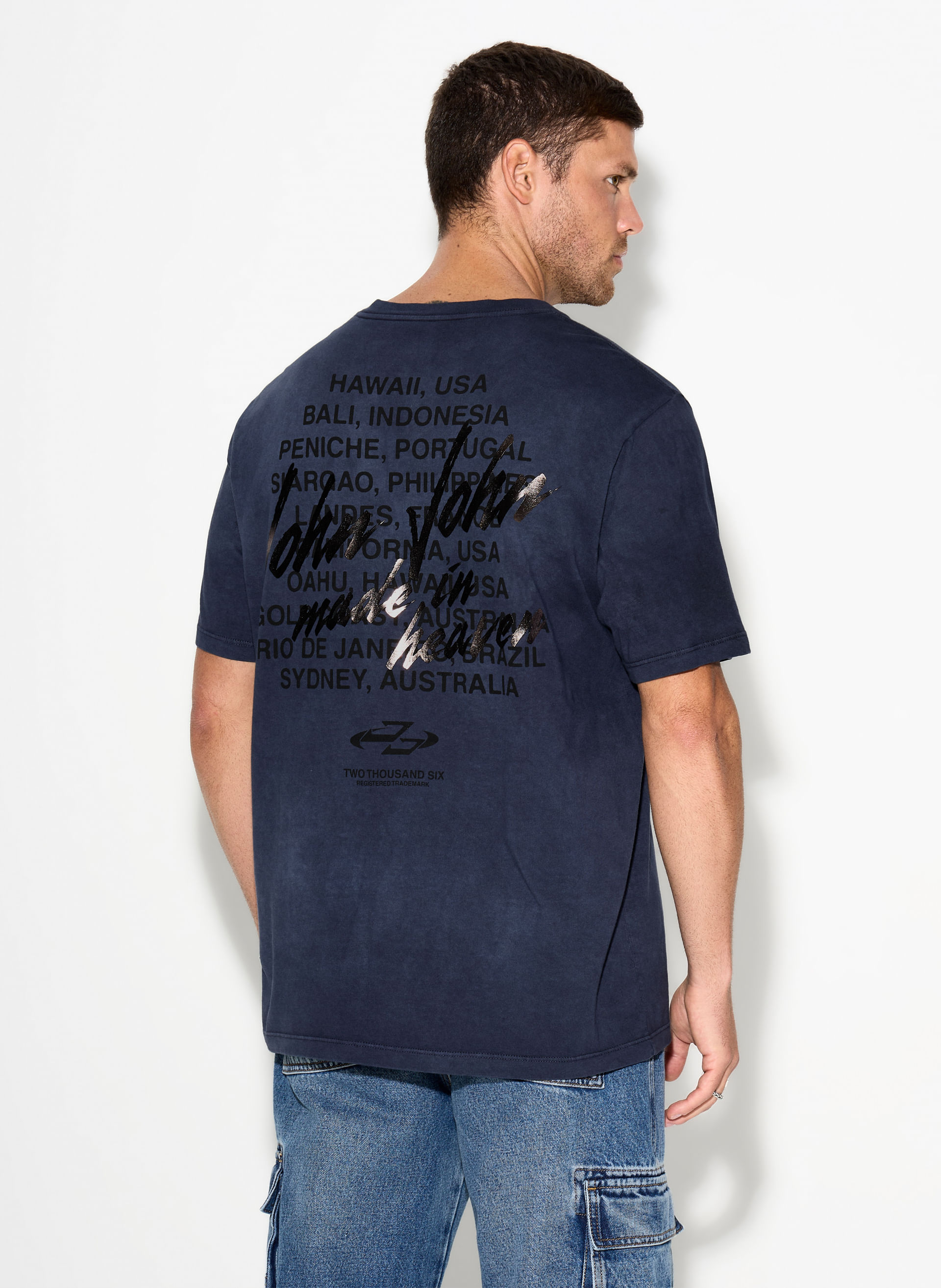 Camiseta Relaxed Fit LineUp John John Masculina