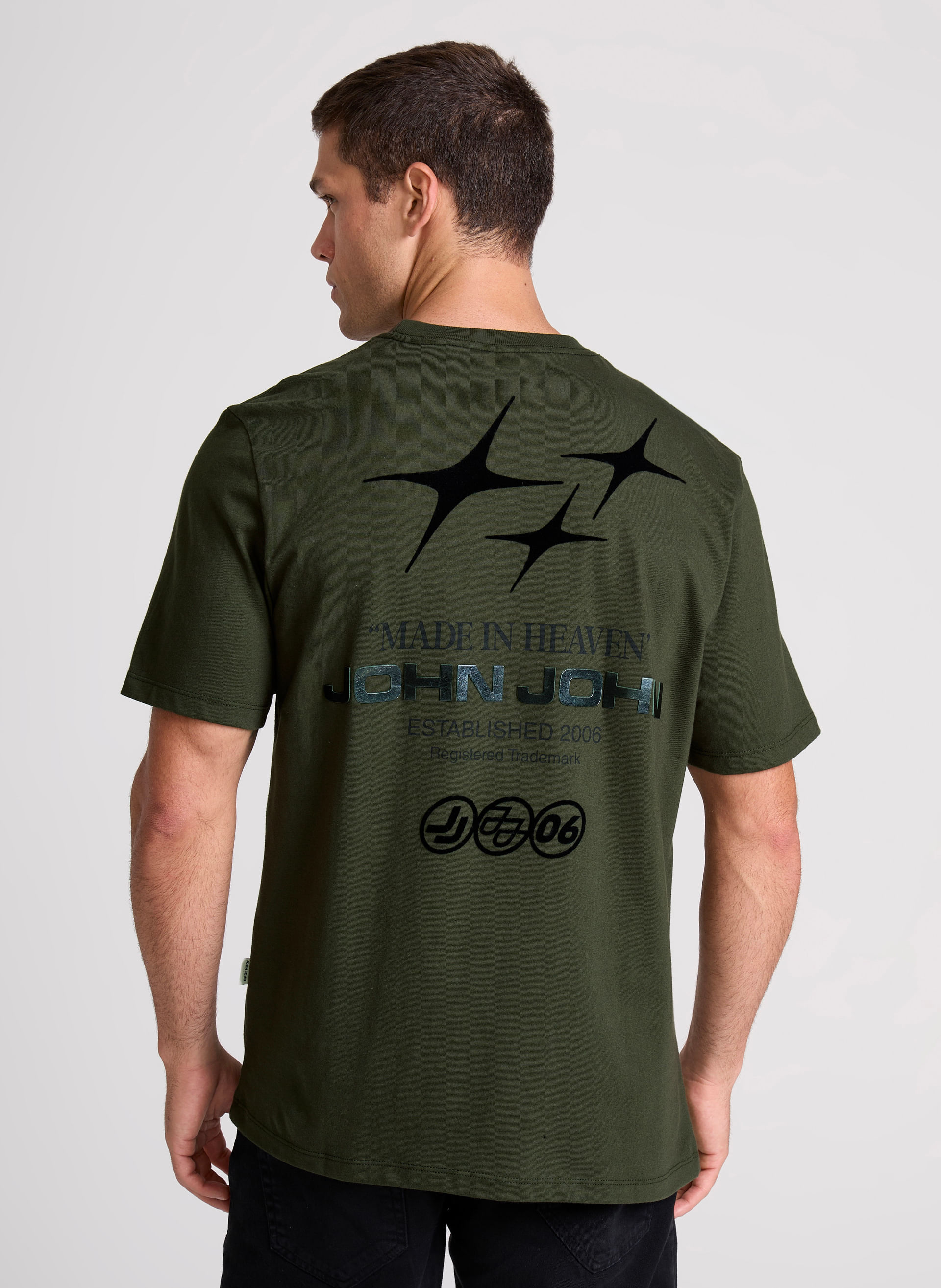 Camiseta Relaxed Fit Stars John John Masculina