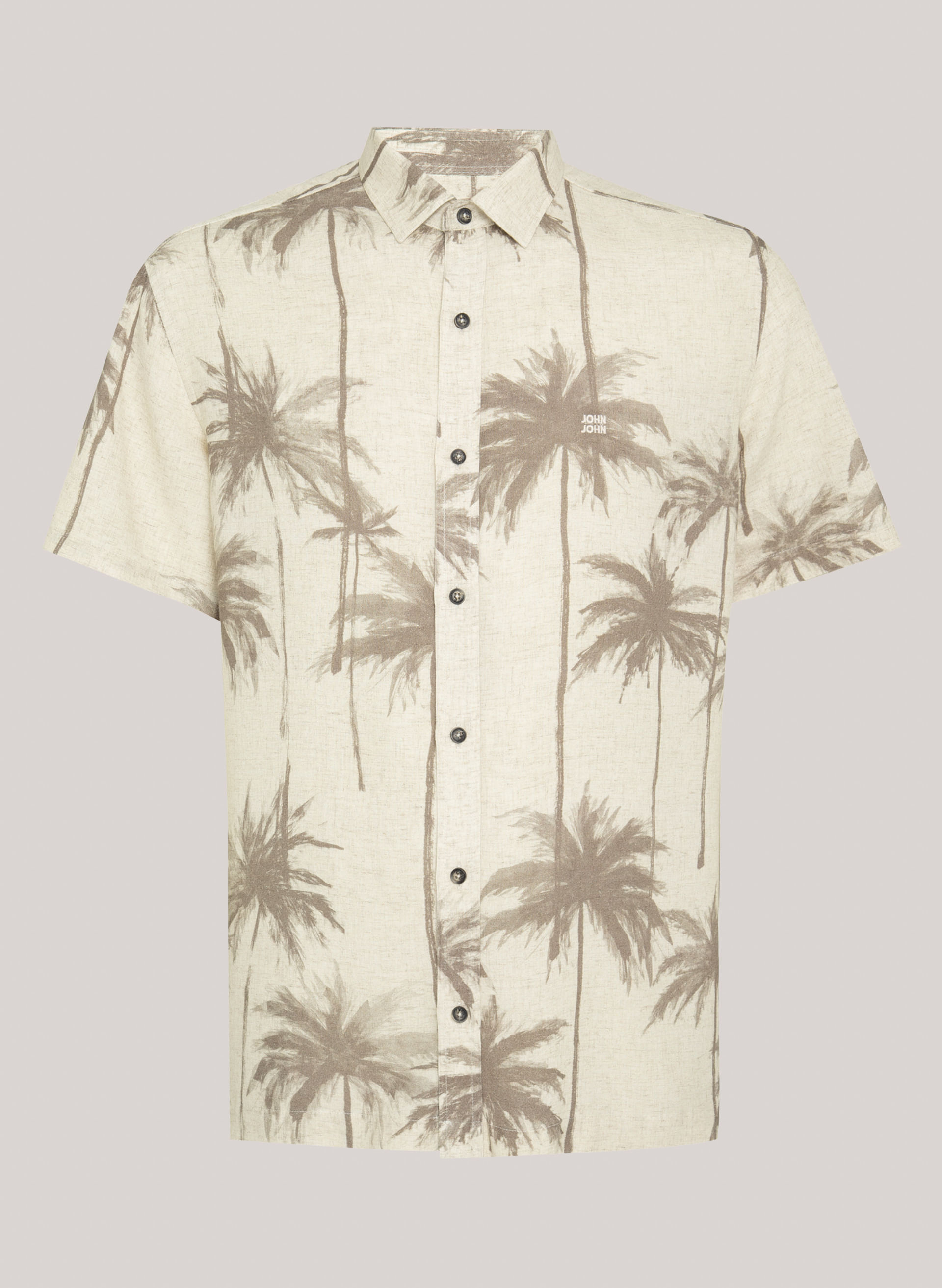 Camisa Relaxed Fit Palms John John Masculina